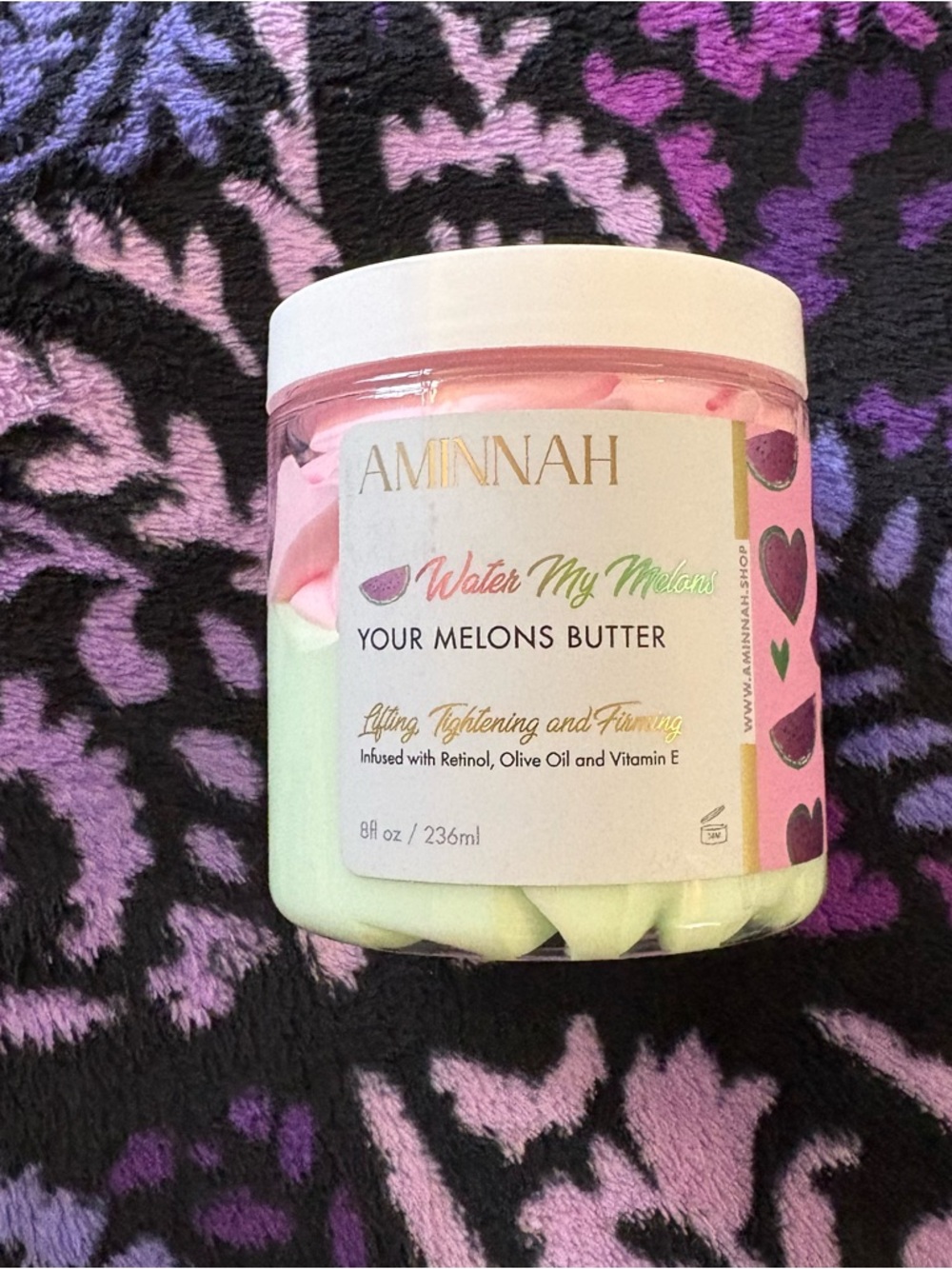 Aminnah Watermelon Body Butter AMNH Water my Melons Butter retinol watermelon